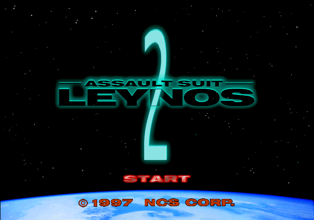 Assault Suit Leynos 2 Title Screen
